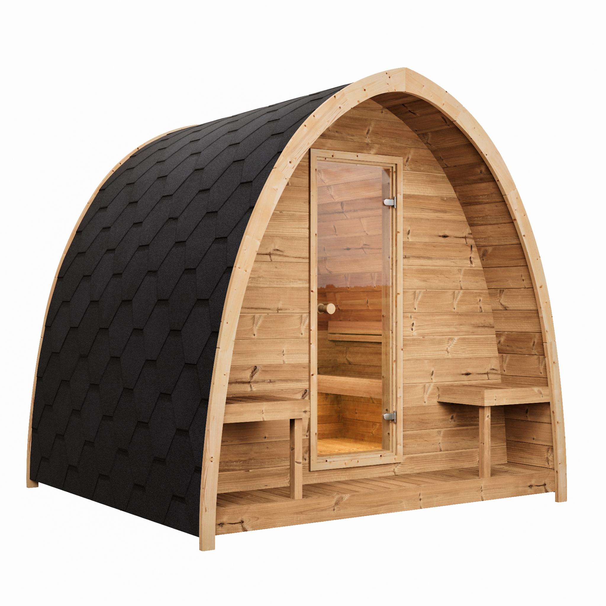 SaunaLife Model G3 Premium Outdoor Sauna | 4 Persons