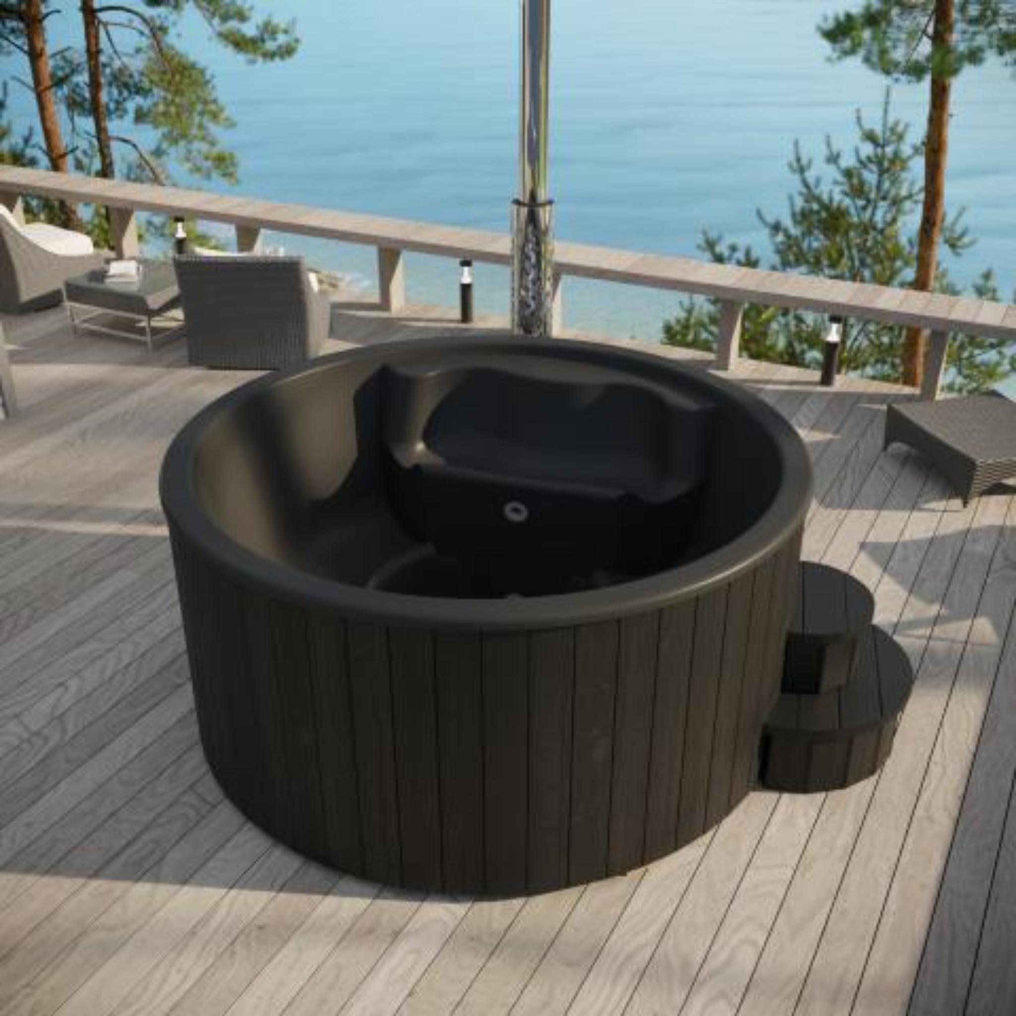 SaunaLife Model S4B Premium Wood Burning Hot Tub | Up to 6 Persons