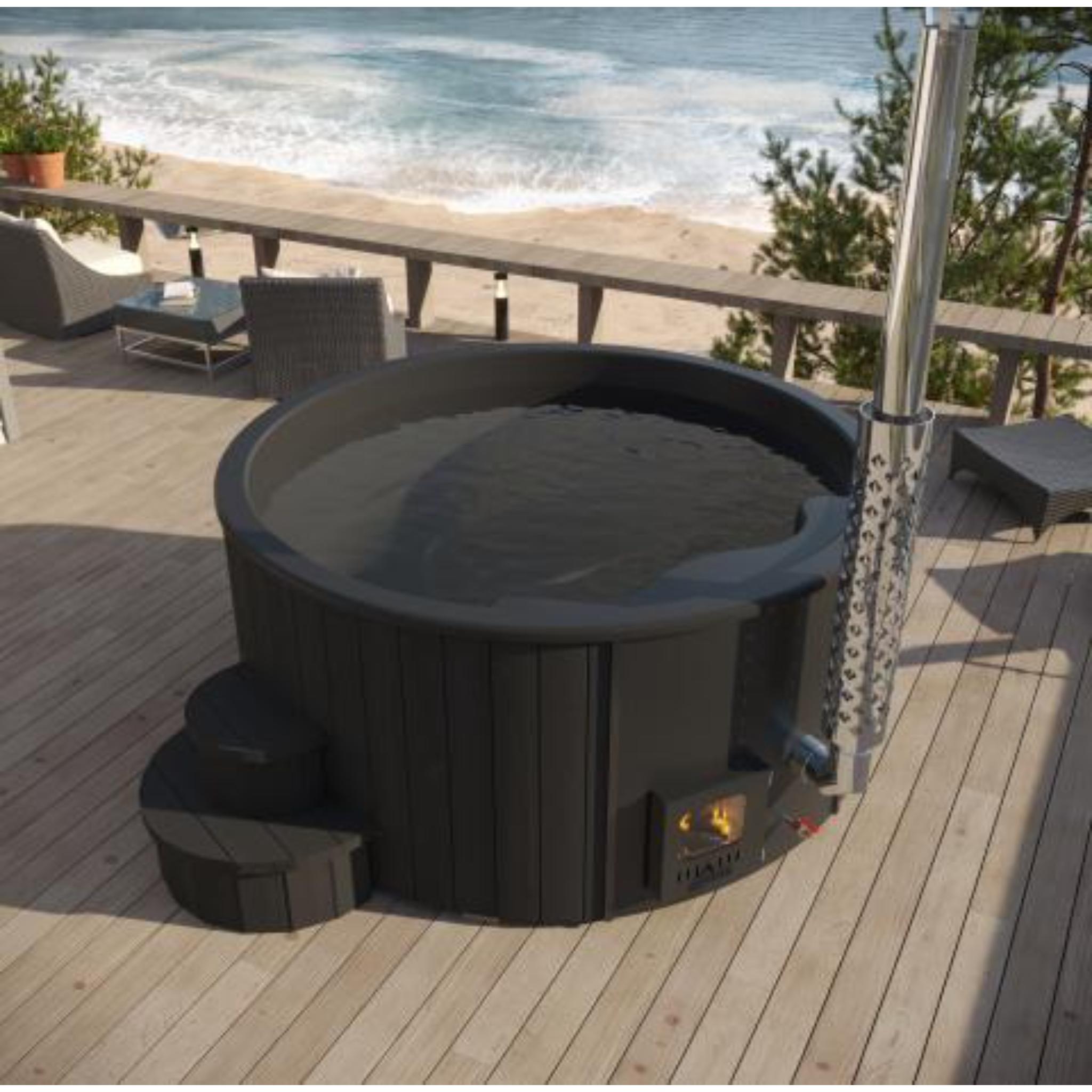 SaunaLife Model S4B Premium Wood Burning Hot Tub | Up to 6 Persons