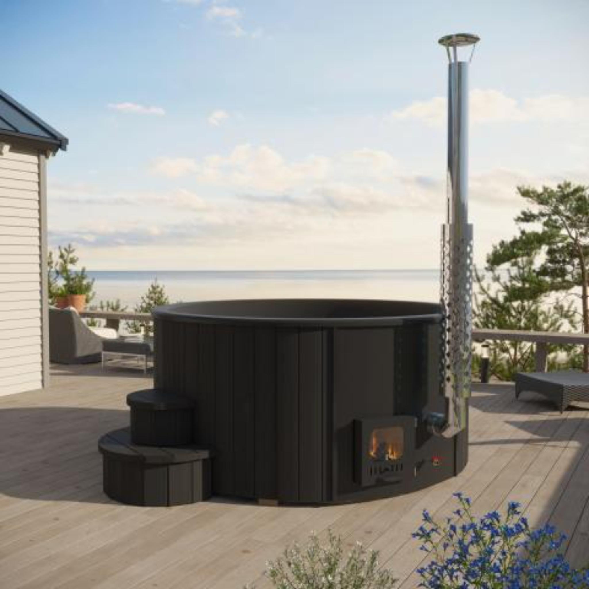 SaunaLife Model S4B Premium Wood Burning Hot Tub | Up to 6 Persons