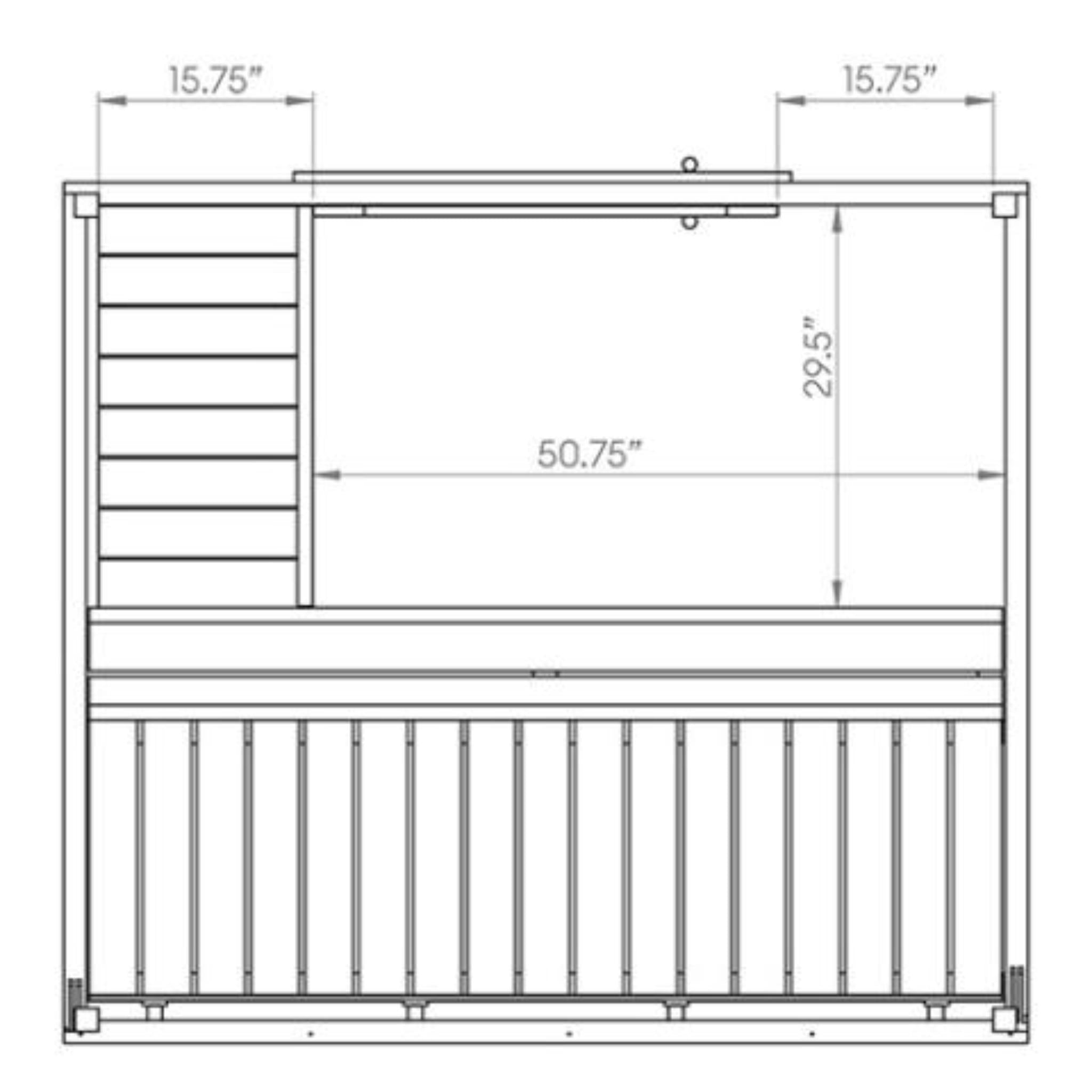 SaunaLife Model G2 Premium Outdoor Sauna | Up to 4 Persons