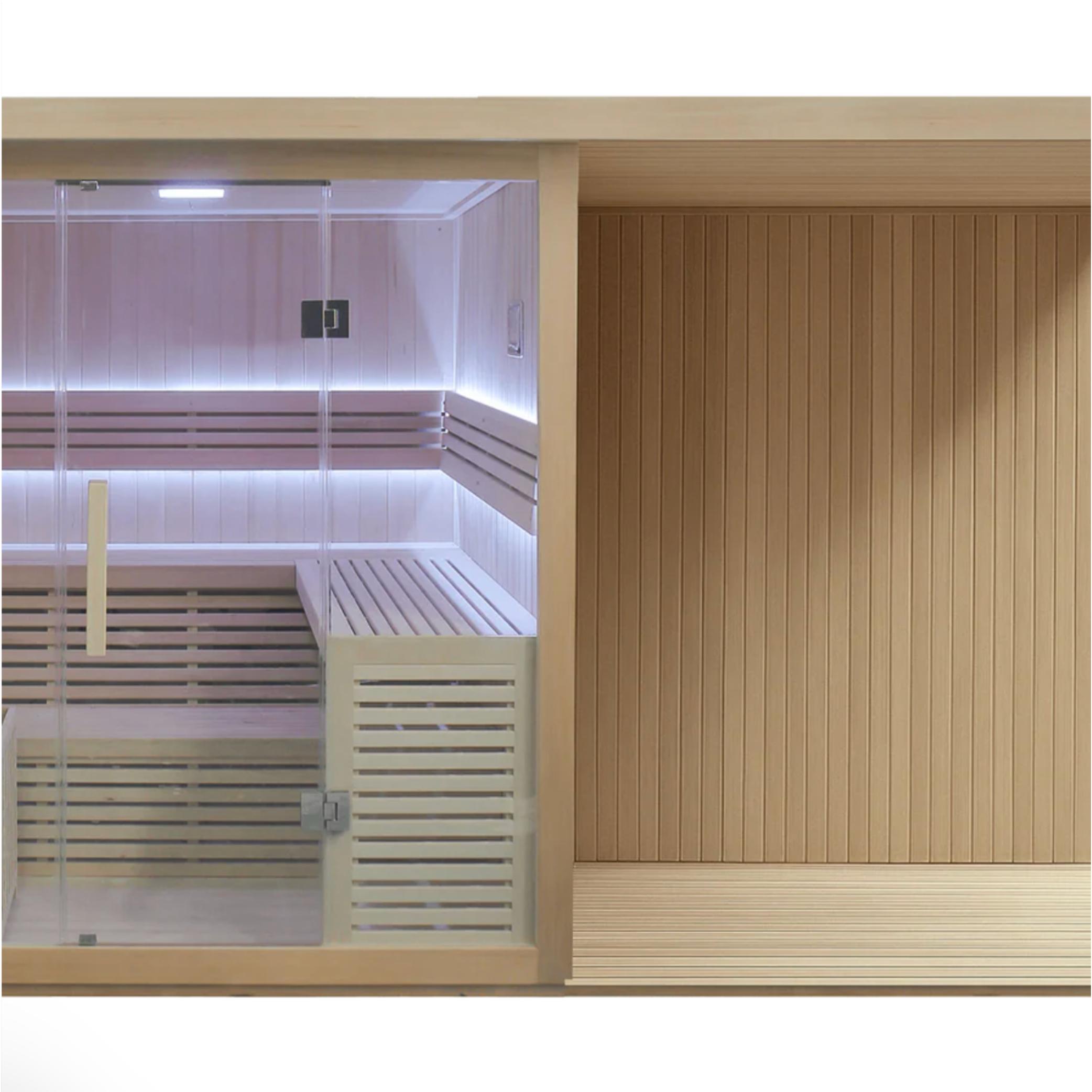 6 Person Sauna with Extension Kit & Inflatable Plunge