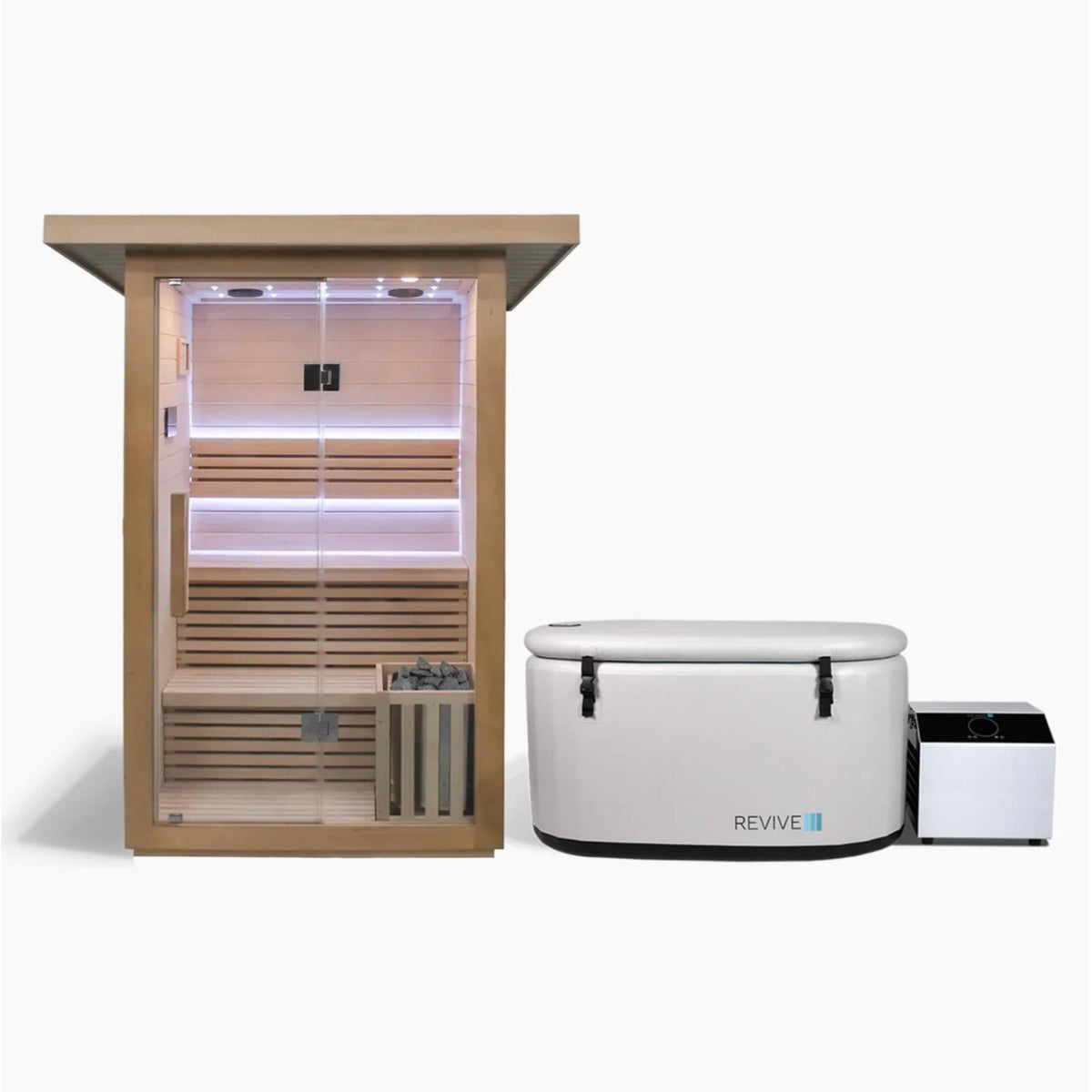2 Person Traditional Sauna & Inflatable Plunge