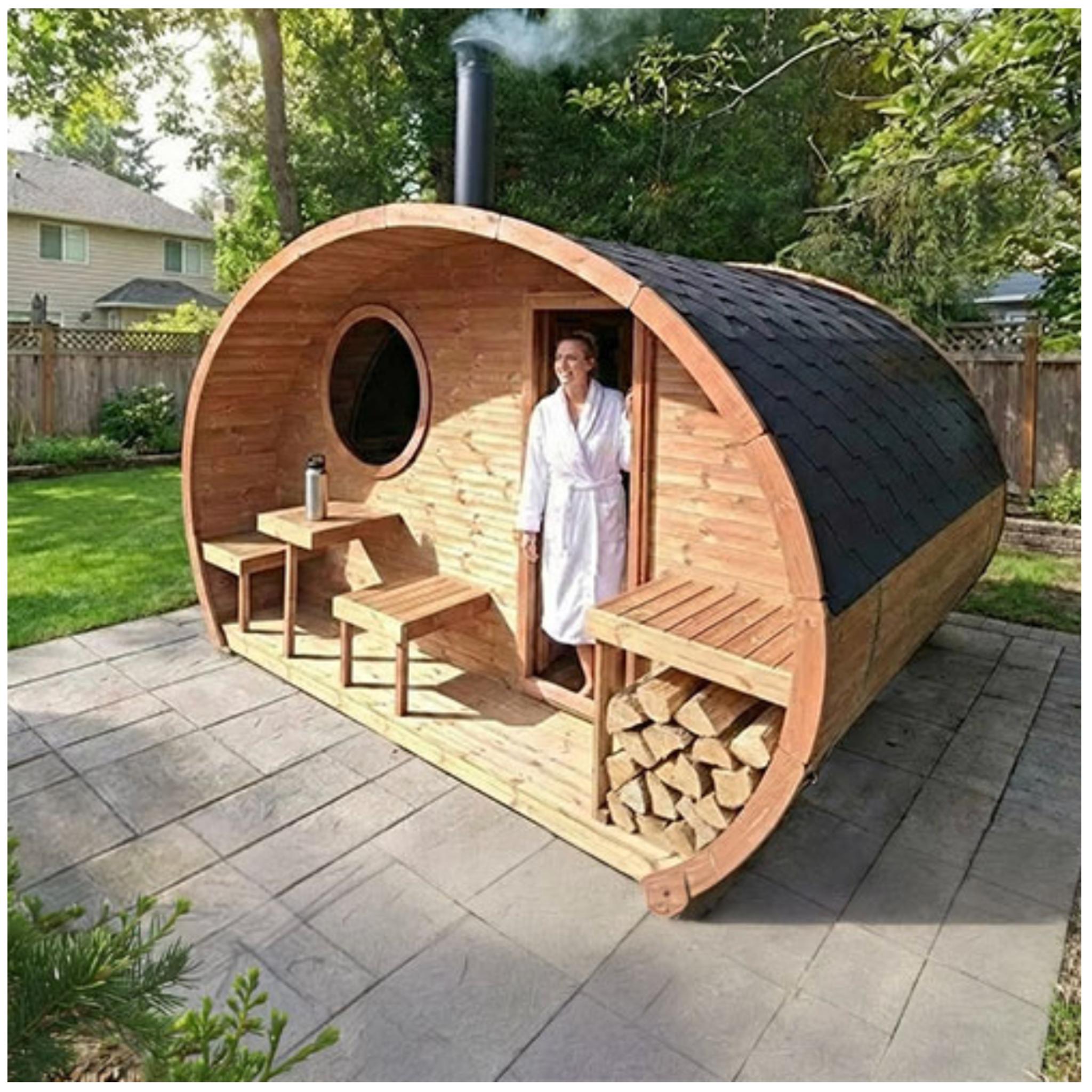 SaunaLife Model G11 Premium Outdoor Sauna | Up to 8 Persons