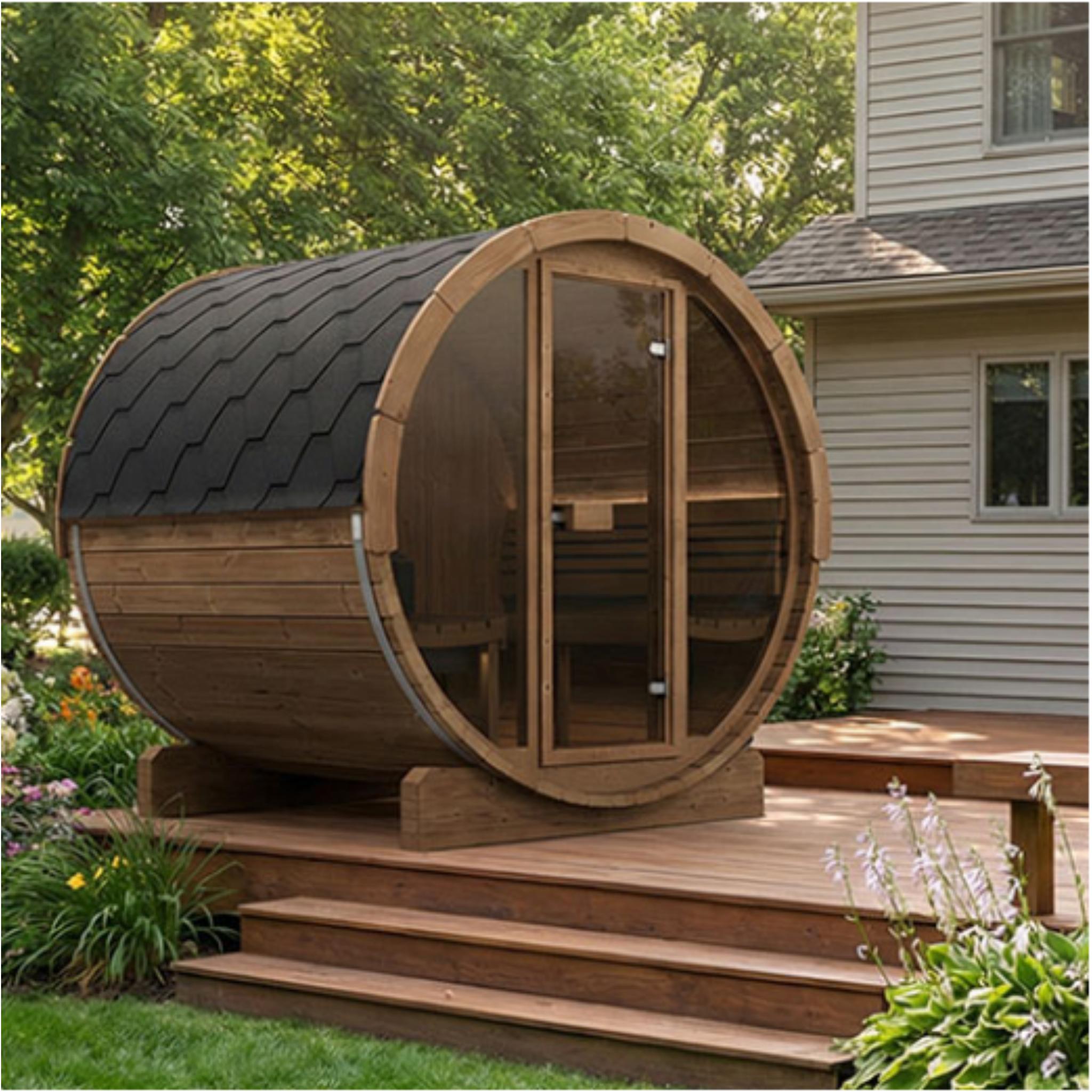 SaunaLife Model E7G Premium Outdoor Sauna | Up to 4 Persons