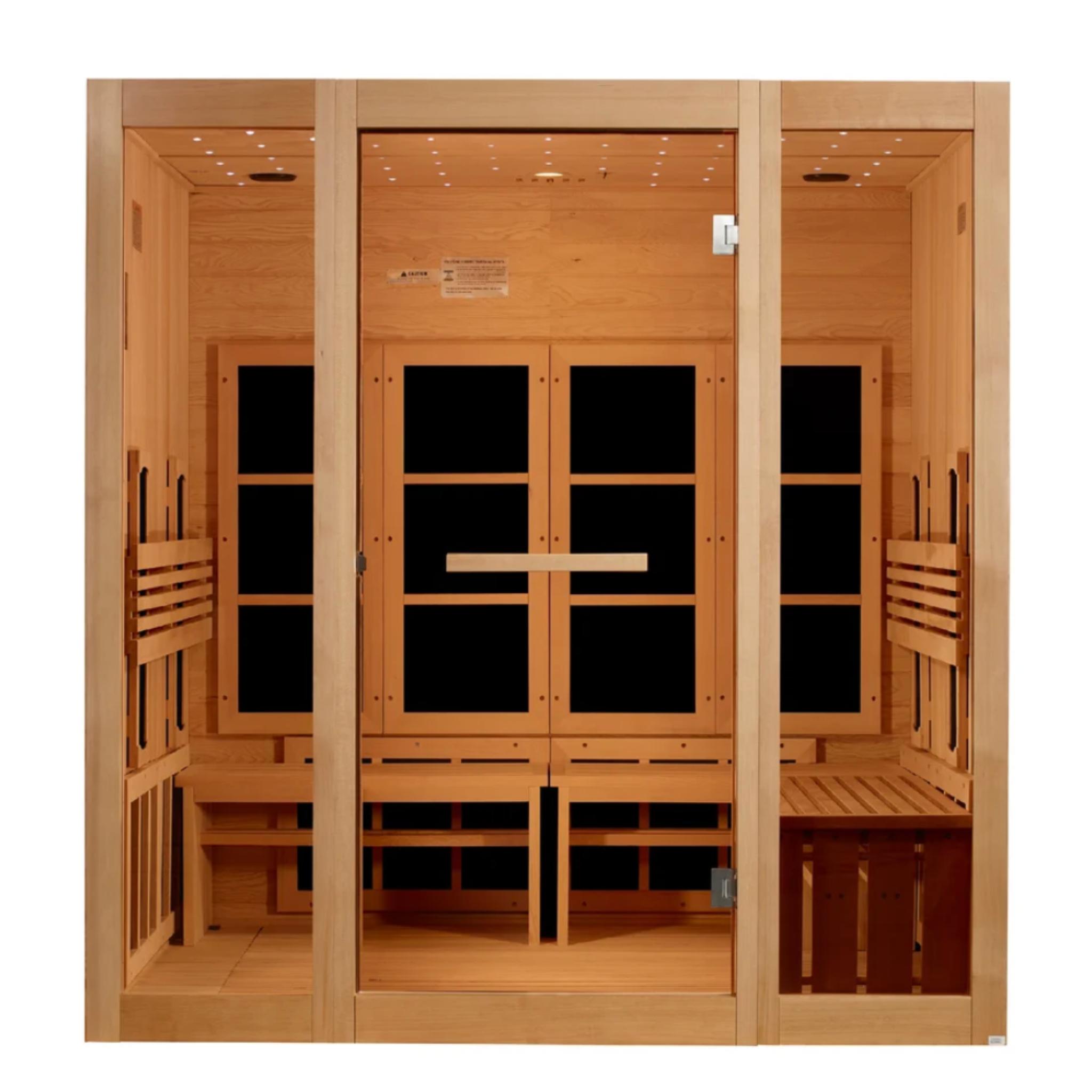 Golden Designs | Full Spectrum Near Zero EMF FAR IR Sauna | 8-Person