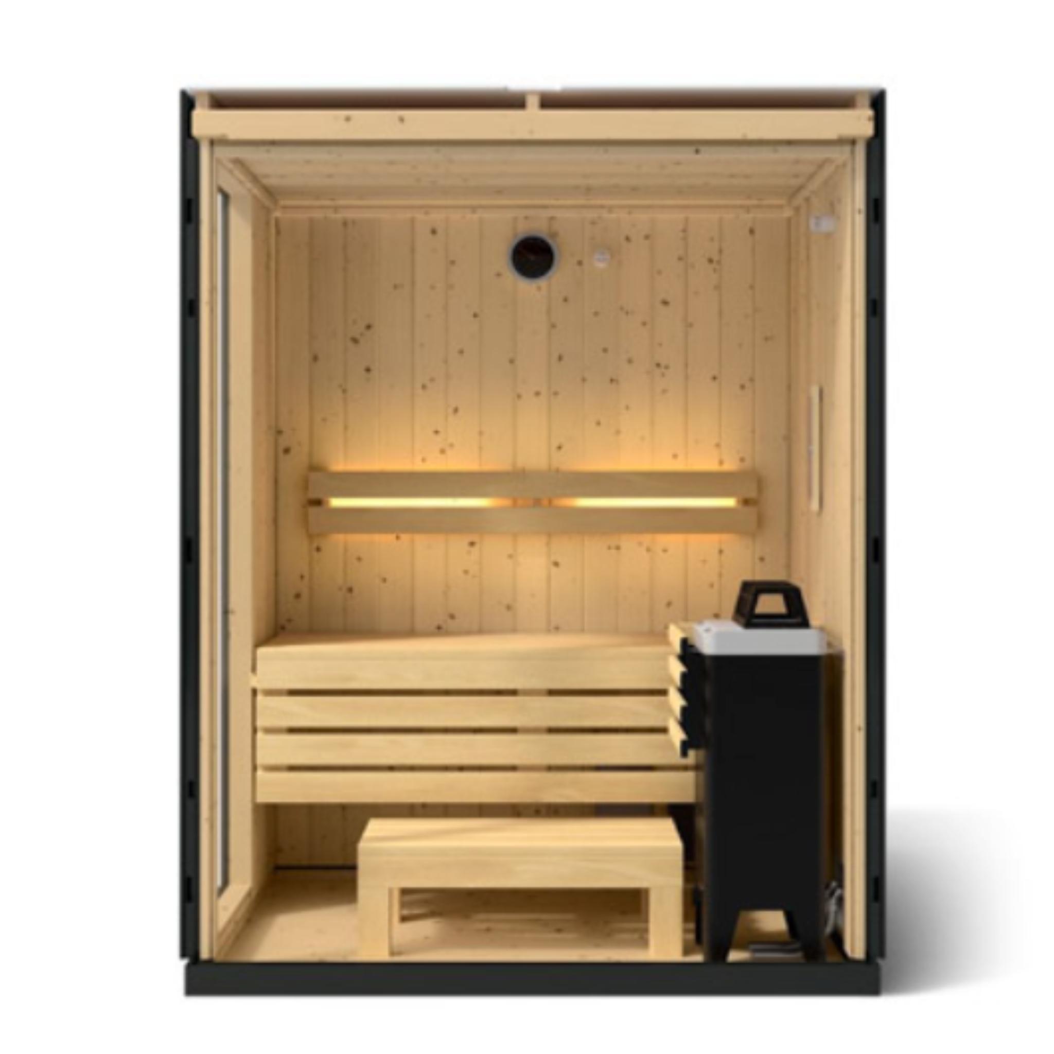Kohler C1 Indoor Sauna Graphite Grey | Uo to 5-Person Home Sauna Kit