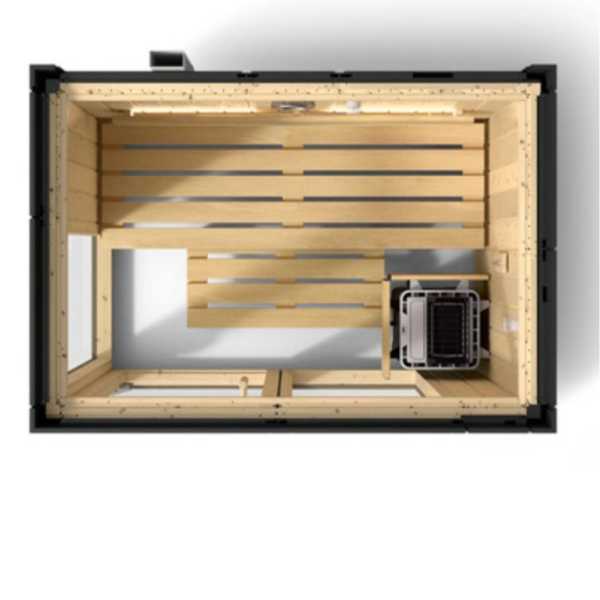 Kohler C1 Indoor Sauna Graphite Grey | Uo to 5-Person Home Sauna Kit