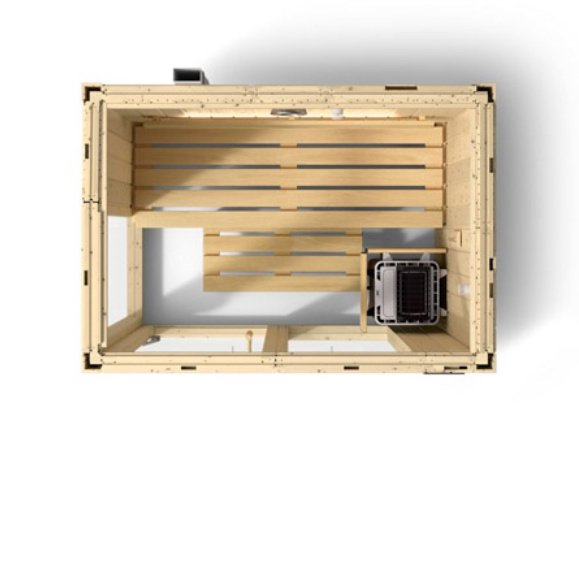 Kohler C1 Indoor Sauna Scandinavian Spruce | Uo to 5-Person Home Sauna Kit