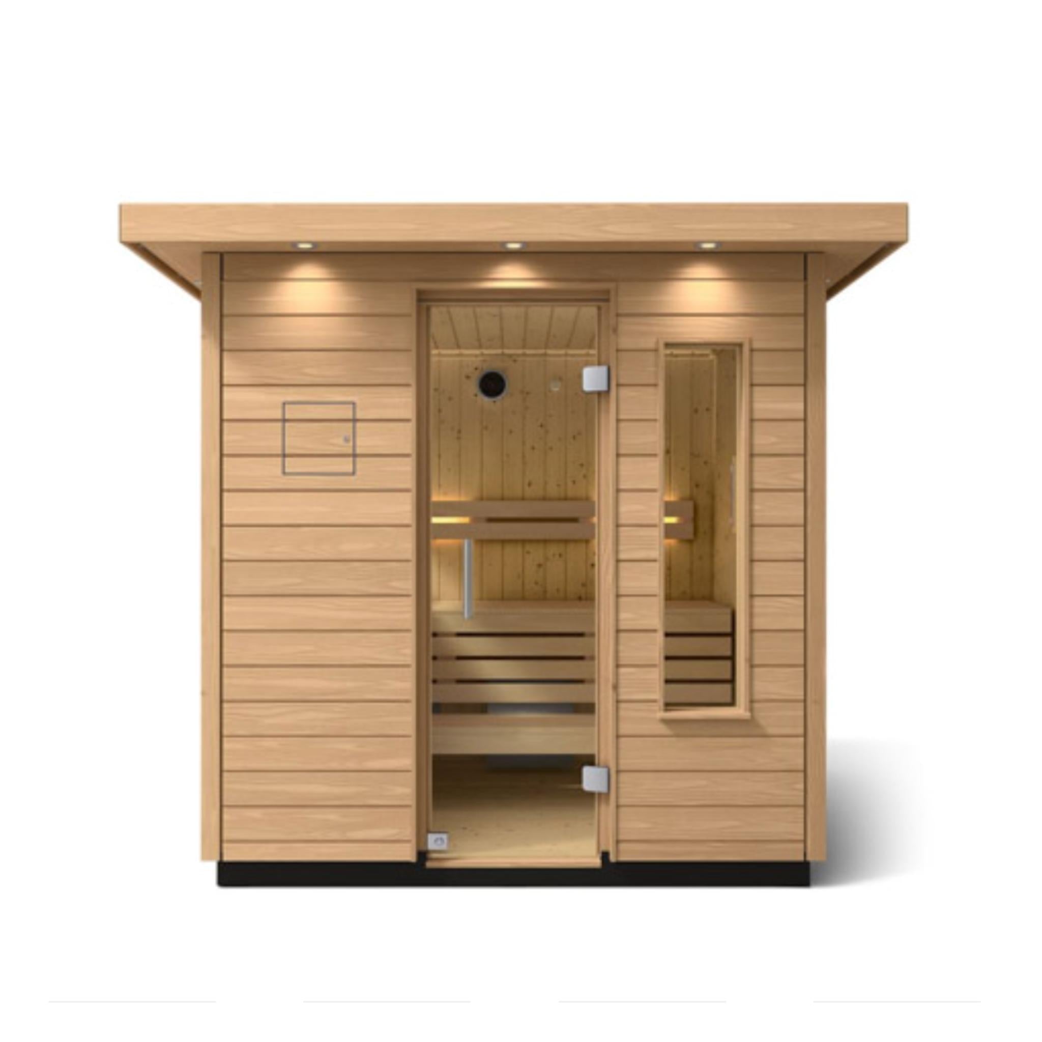Kohler C2 Outdoor Sauna Douglas Fir | Up to 6-Person Scandinavian Sauna