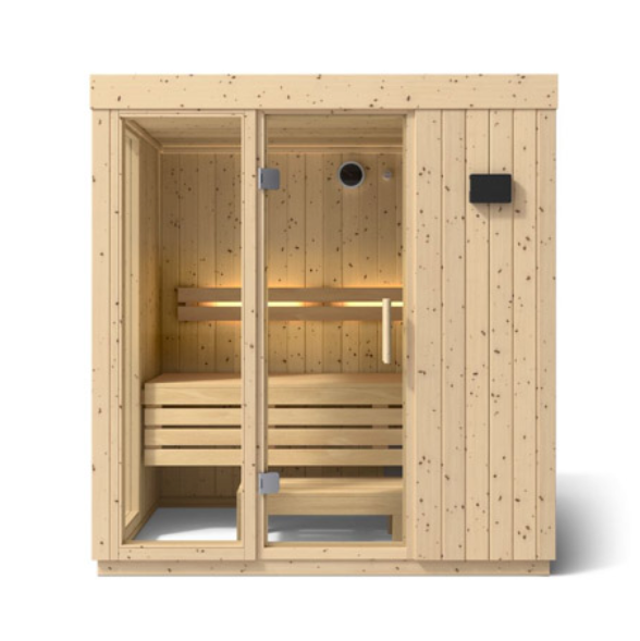 Kohler C1 Indoor Sauna Scandinavian Spruce | Uo to 5-Person Home Sauna Kit
