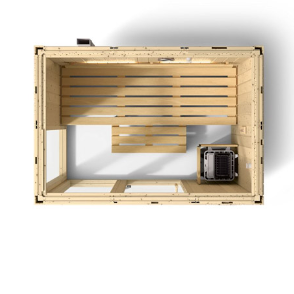 Kohler C1 Indoor Sauna Scandinavian Spruce | Uo to 5-Person Home Sauna Kit