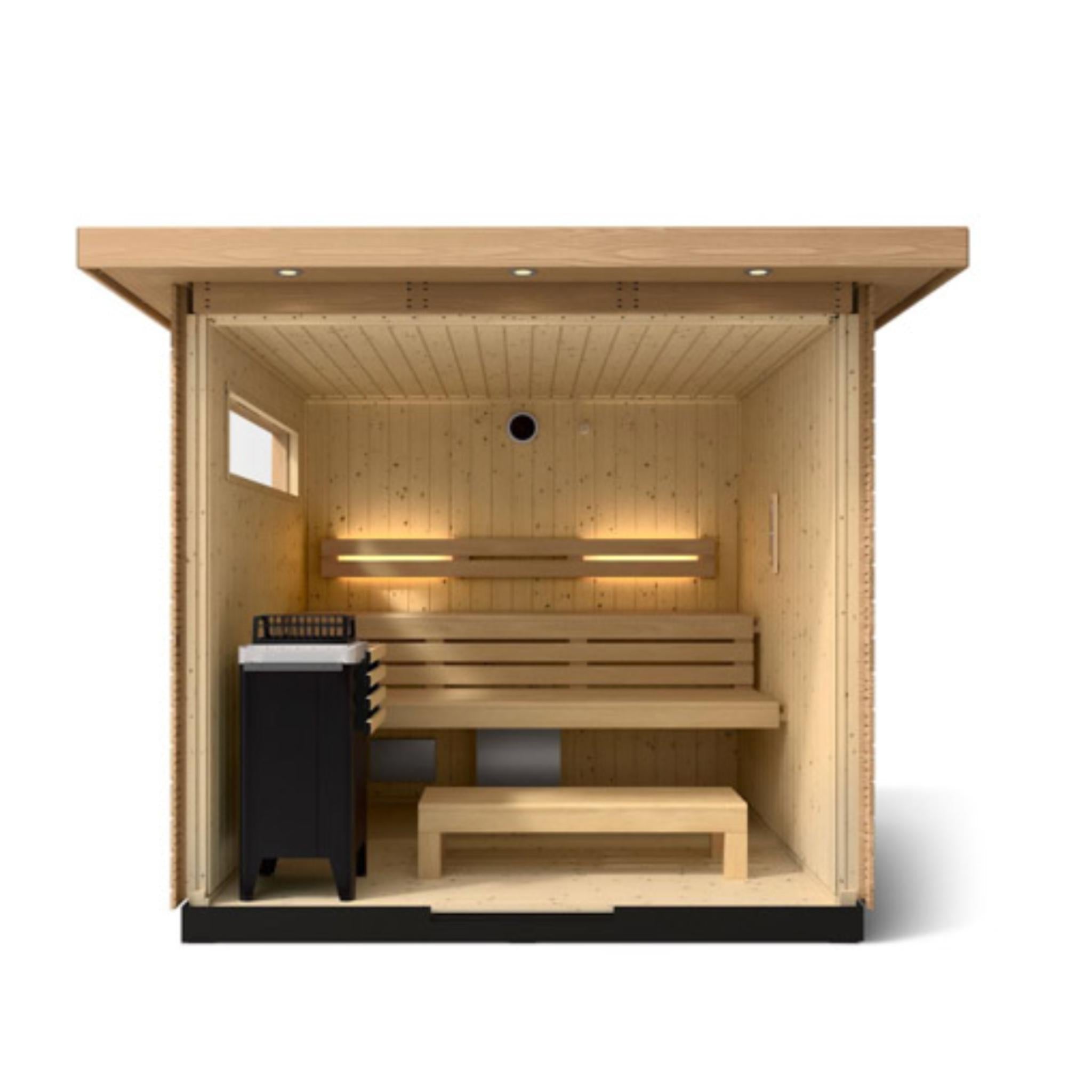 Kohler C2 Outdoor Sauna Douglas Fir | Up to 6-Person Scandinavian Sauna