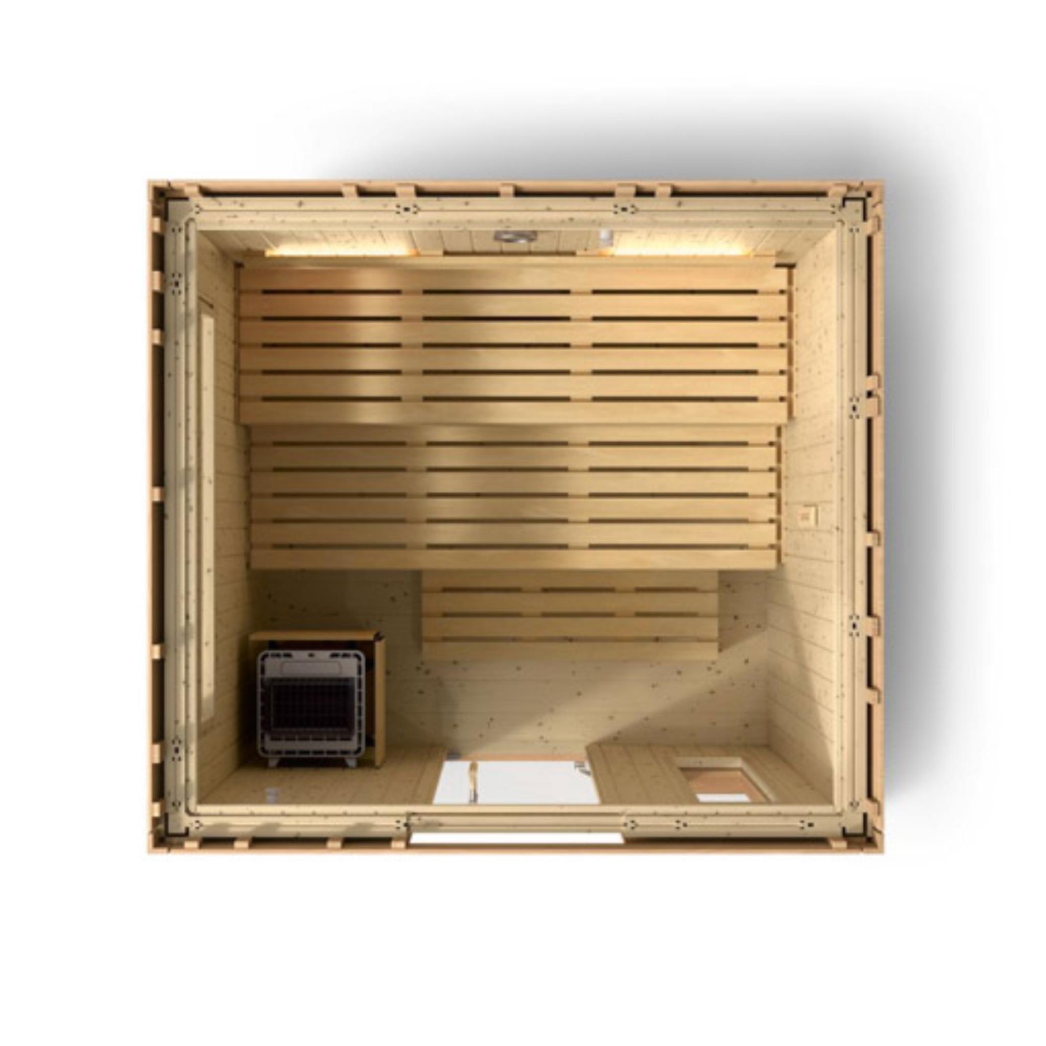 Kohler C2 Outdoor Sauna Douglas Fir | Up to 6-Person Scandinavian Sauna