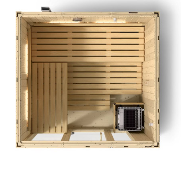 Kohler C1 Indoor Sauna Scandinavian Spruce | Uo to 5-Person Home Sauna Kit