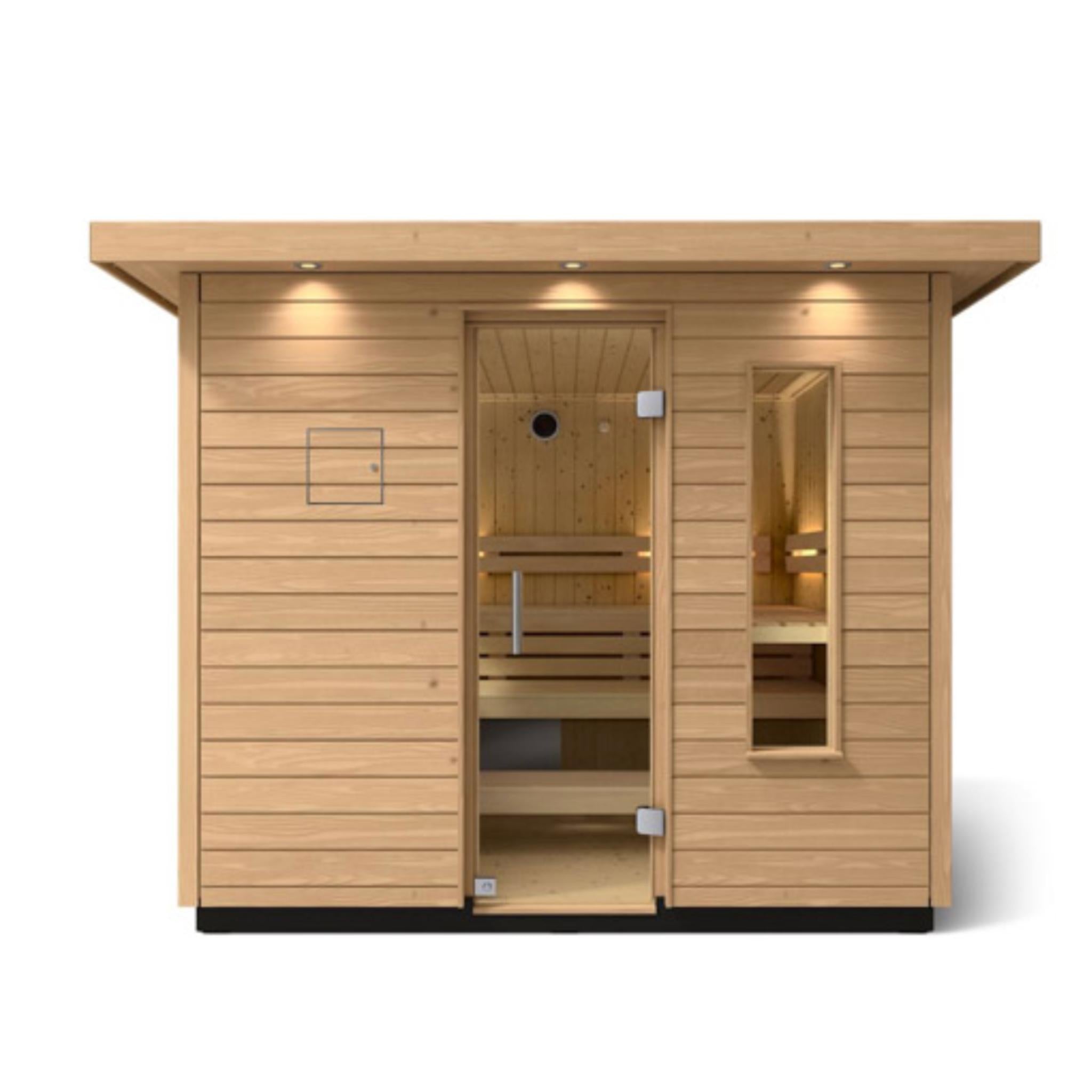 Kohler C2 Outdoor Sauna Douglas Fir | Up to 6-Person Scandinavian Sauna