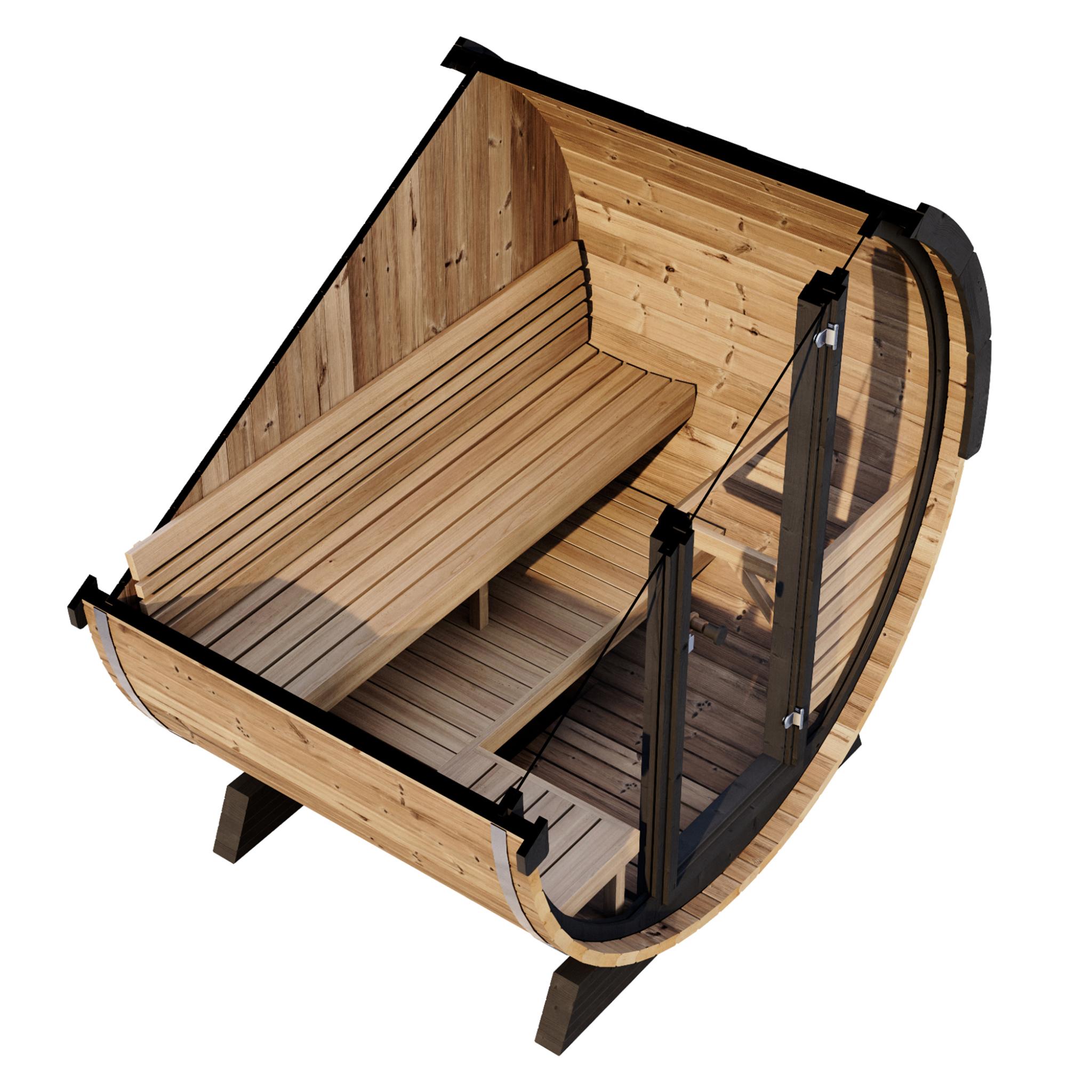 SaunaLife Model EE6G Premium Outdoor Sauna | Up to 4 Pearson