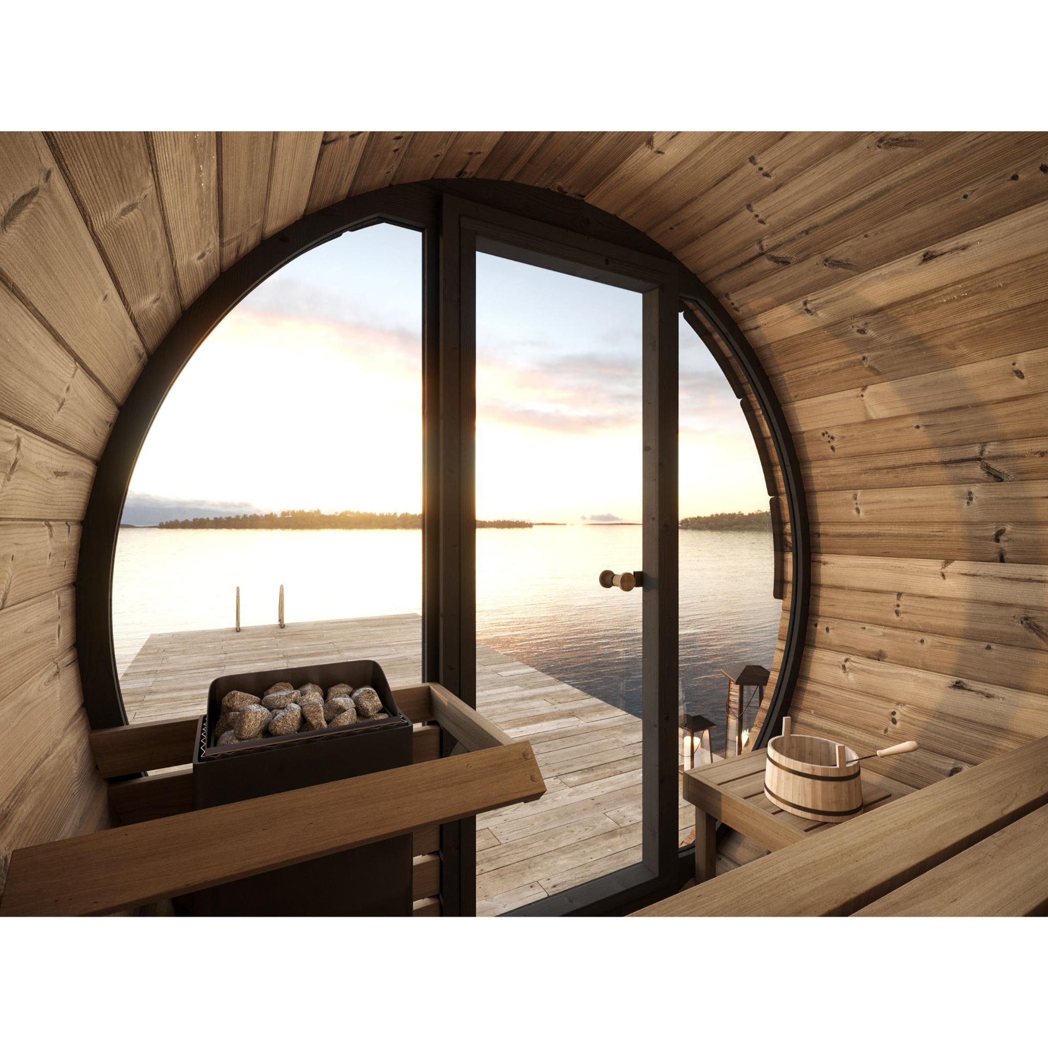 SaunaLife Model EE6G Premium Outdoor Sauna | Up to 4 Pearson