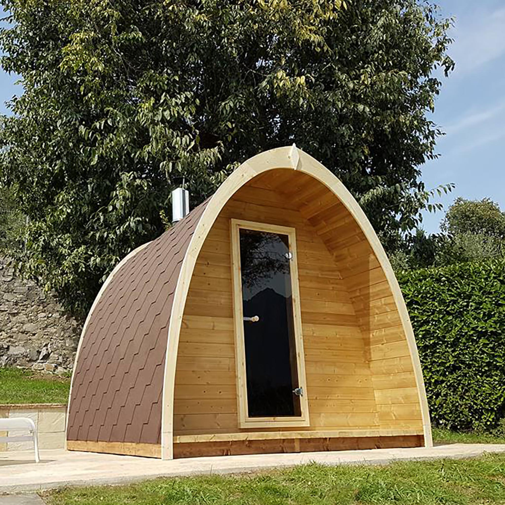 SaunaLife Model G3 Premium Outdoor Sauna | 4 Persons